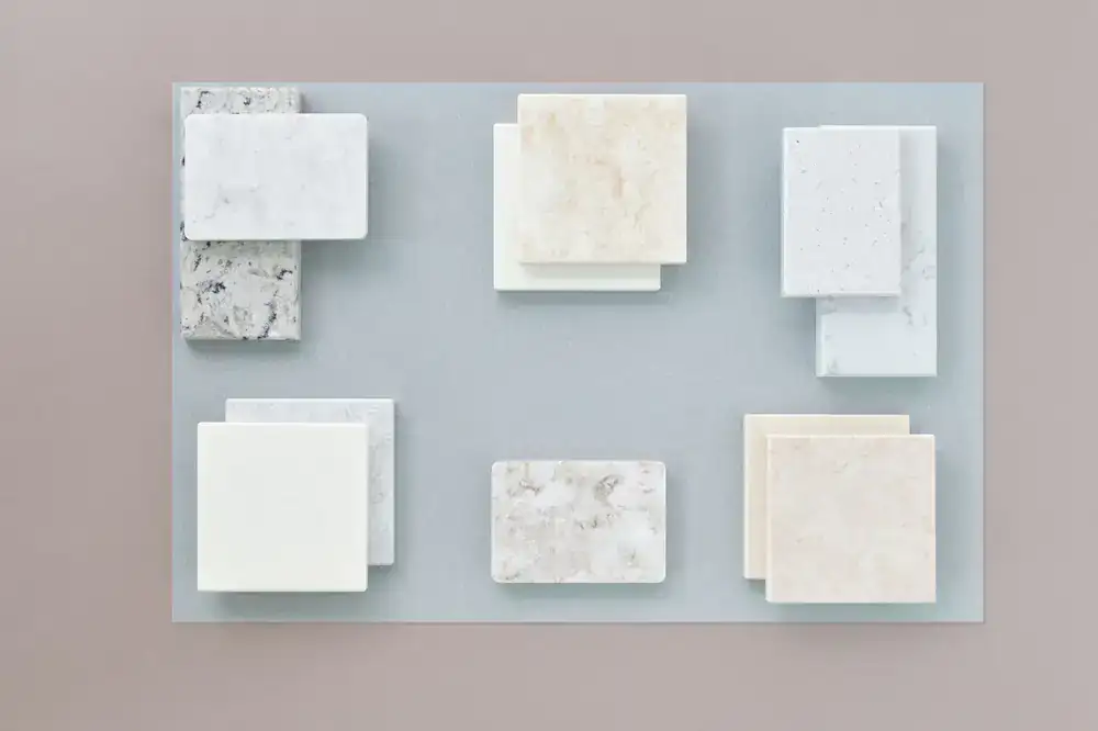 Natural stone paving samples